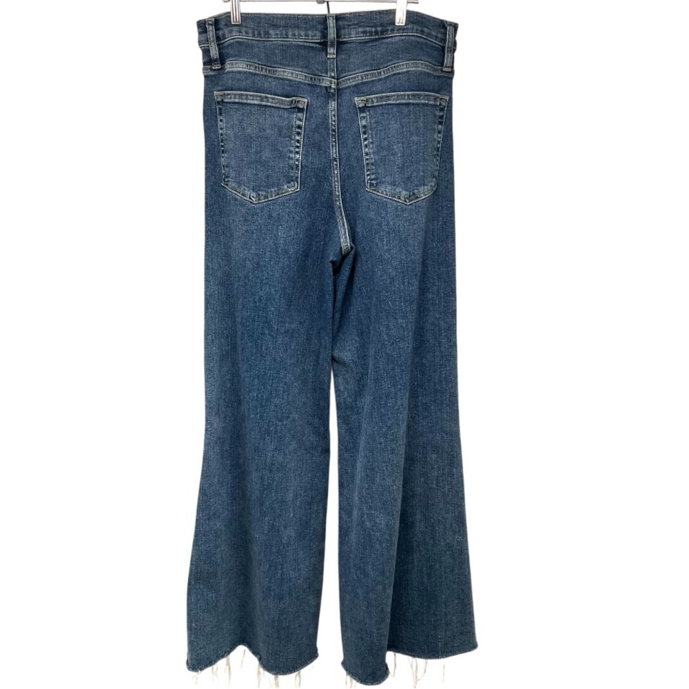 Frame Le Palazzo Crop Wide Leg High Rise Casual Denim Jeans Women’s 30 - Picture 10 of 16
